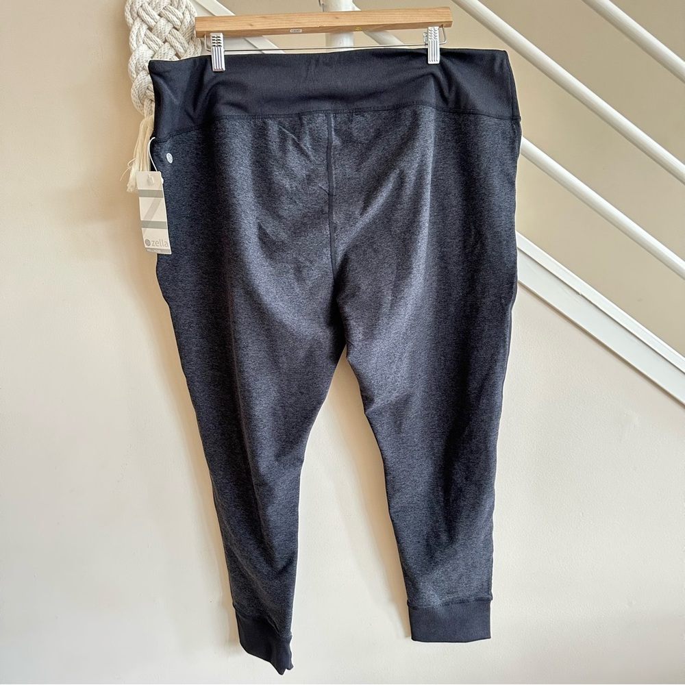Zella Restore High Waist Soft Pocket Jogger Leggings Heather Gray Black 3X NWT - Picture 3 of 13
